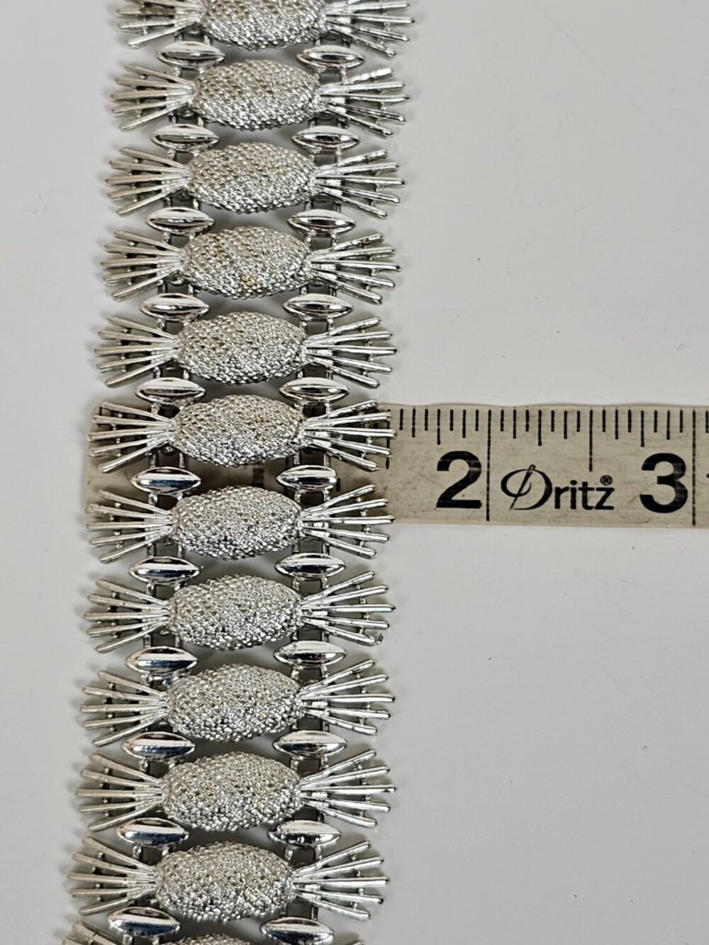 Vtg Sarah Coventry Silver Tone Bracelet Simply Elegant Pineapple Chunky Link 60s - Picture 9 of 13